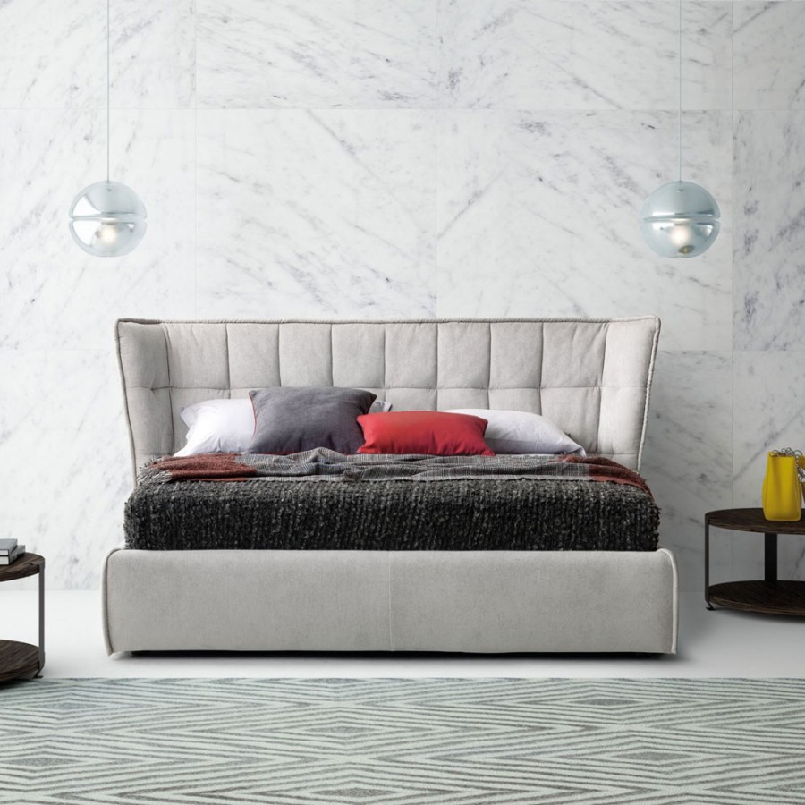Pat matrimonial cu tapiterie Le Comfort, Aspen